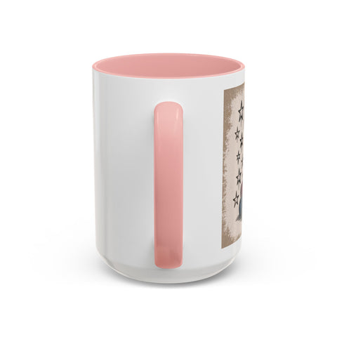 Cat and Book Lover's Accent Coffee Mug