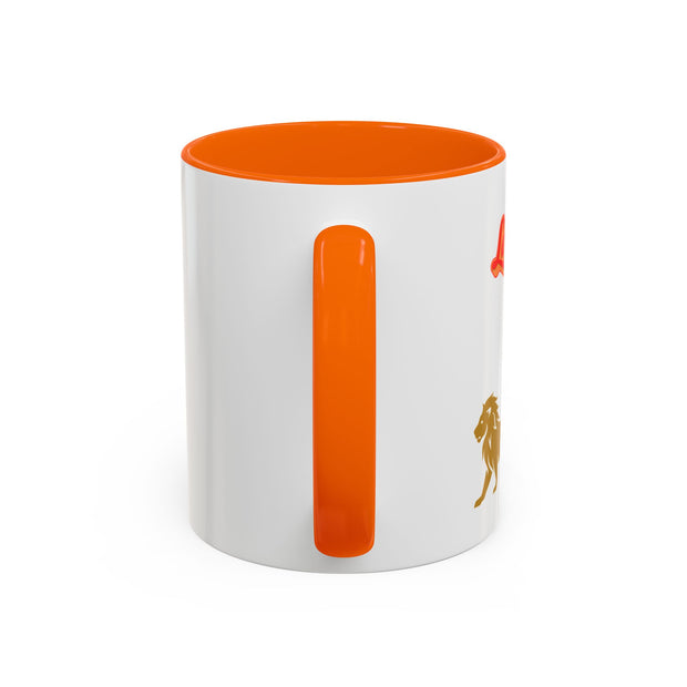 'Leo' Zodiac Accent Coffee Mug