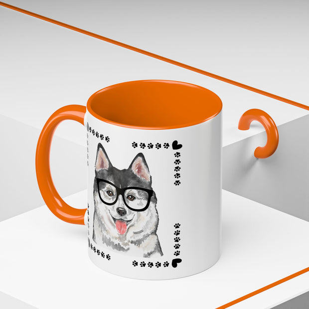 Geeky Good Siberian Husky Accent Coffee Mug