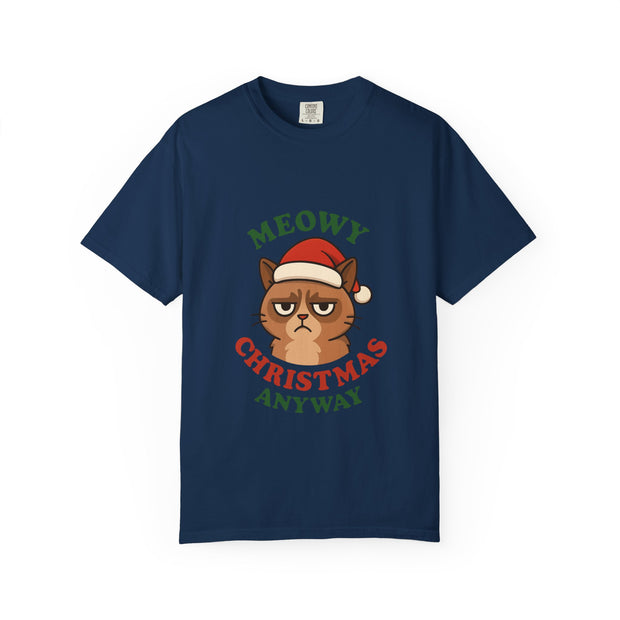 'Meowy Christmas Anyway' Unisex T-Shirt
