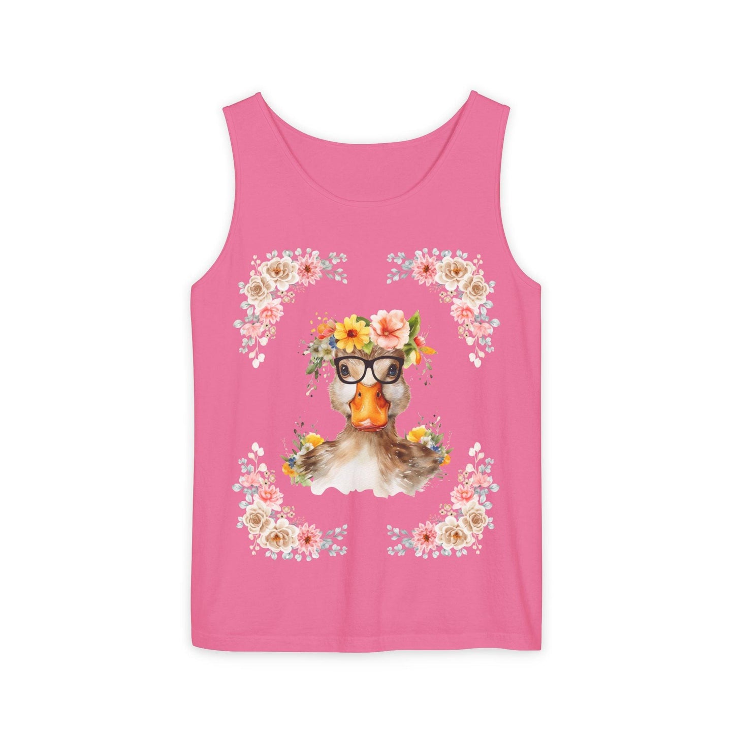 Geeky Goddess Duck Unisex Tank Top