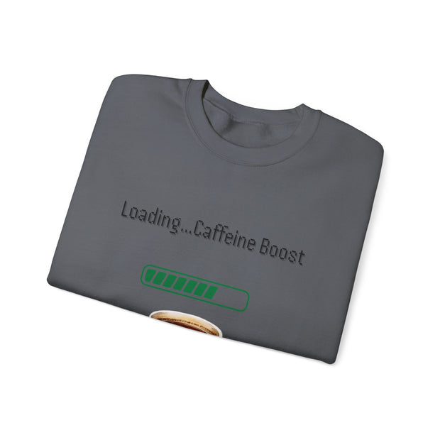 'Loading...Caffeine Boost' Unisex Crewneck Sweatshirt