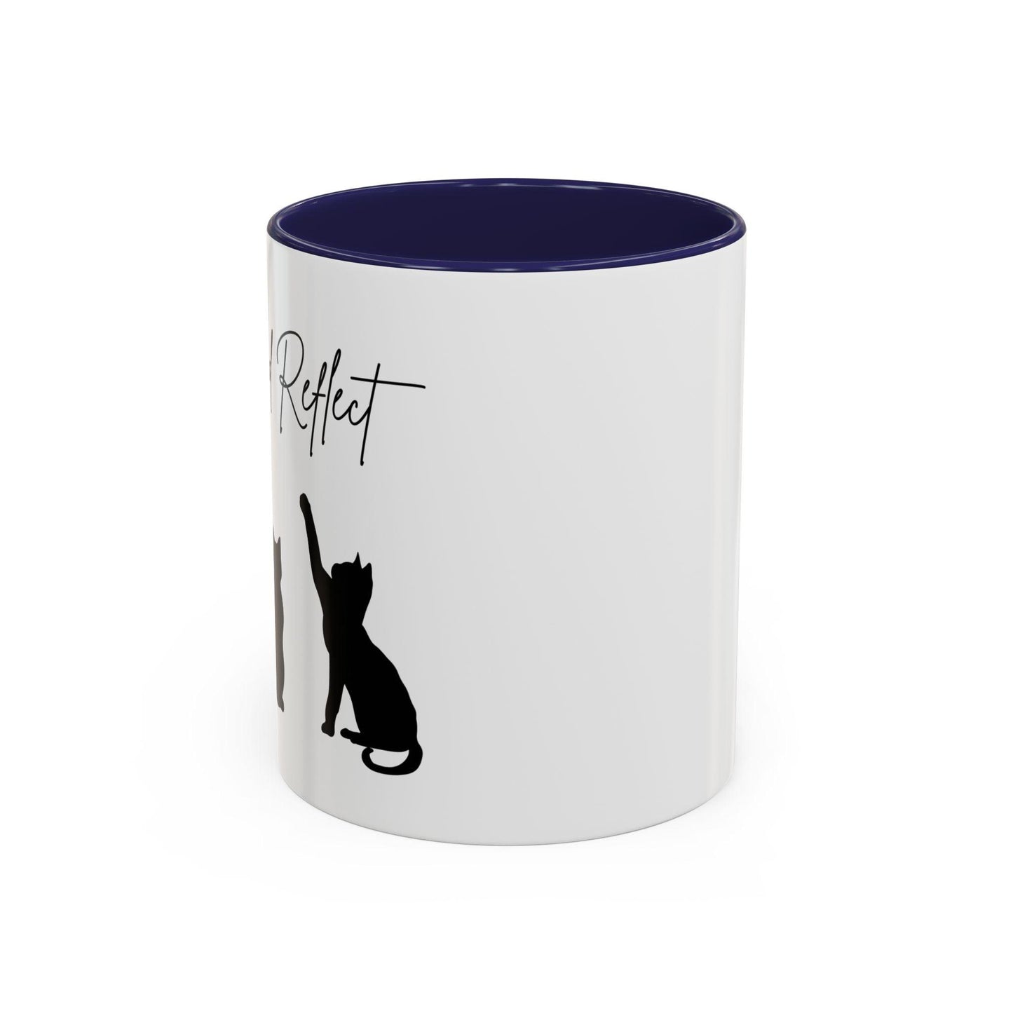 'Paws and Reflect' Cats Accent Coffee Mug