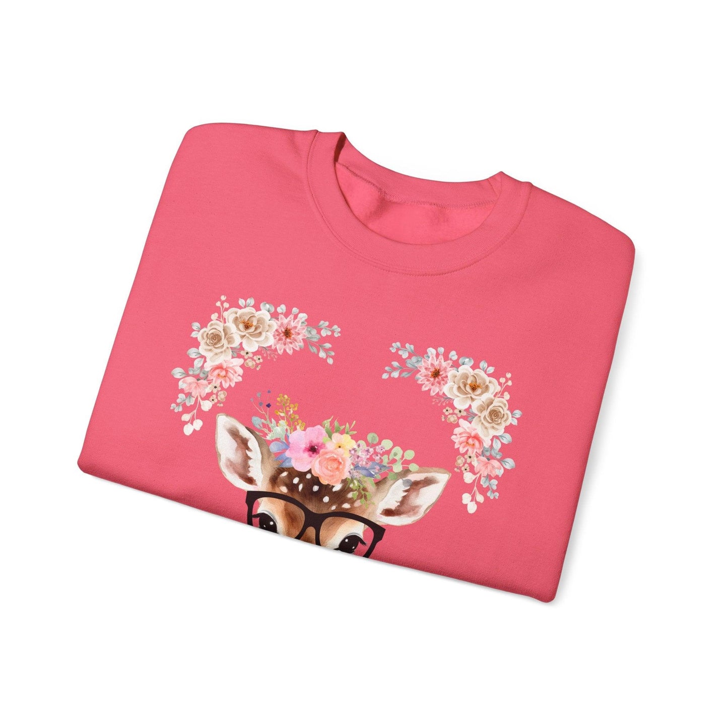 Geeky Goddess Deer Unisex Crewneck Sweatshirt