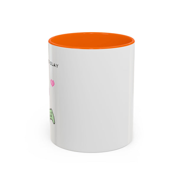 'Press Start To Slay' Accent Coffee Mug
