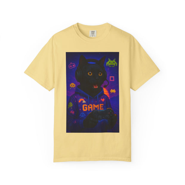 Game On Black Cat Unisex T-shirt