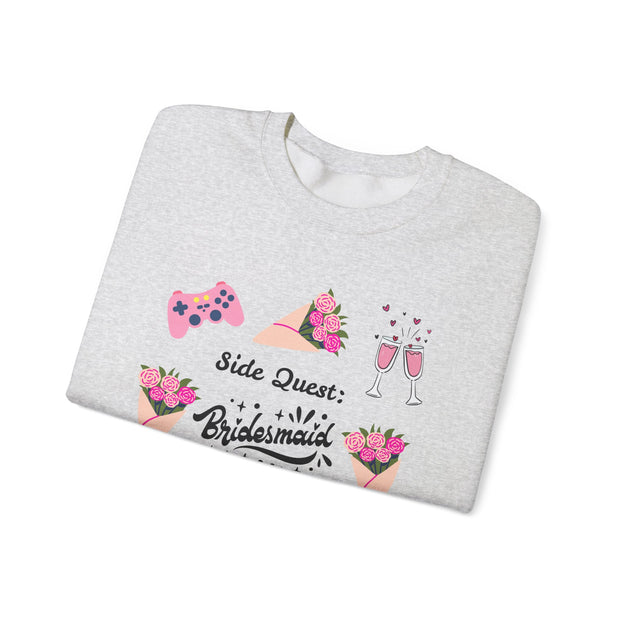 'Side Quest: Bridesmaid Duties' Unisex Crewneck Sweatshirt
