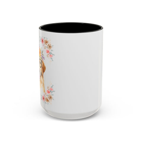 Geeky Goddess Golden Retriever Accent Coffee Mug