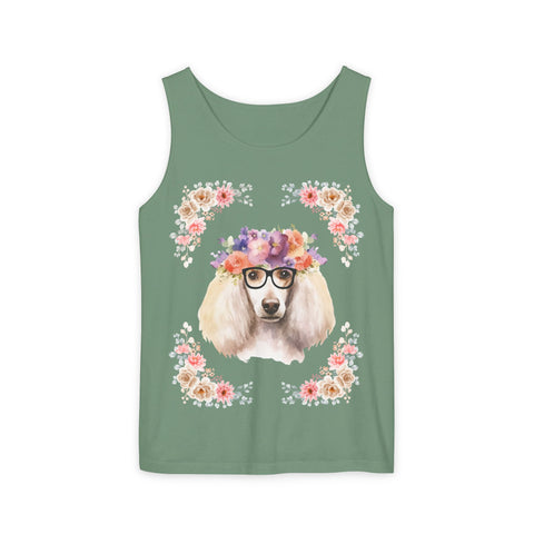 Geeky Goddess French Poodle Unisex Tank Top