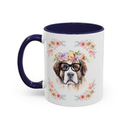 Geeky Goddess Saint Bernard Accent Coffee Mug