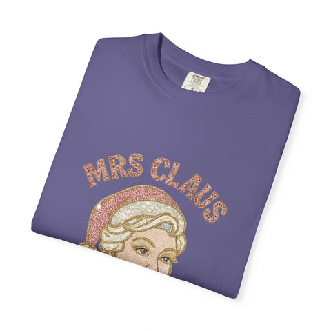 Mrs Claus Glam Squad T-Shirt | Retro Pinup Santa Lady Holiday Tee