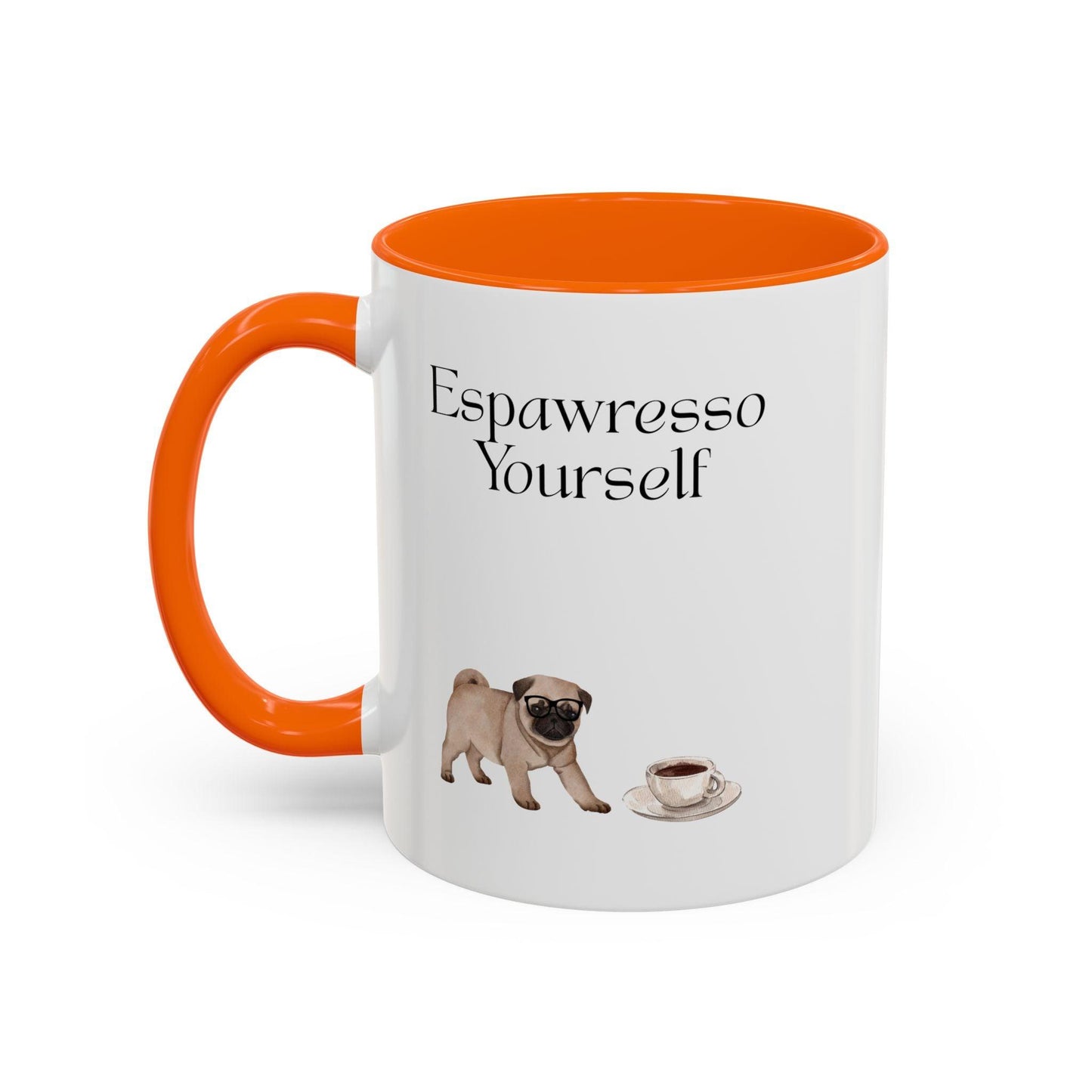 'Espawresso Yourself' Pug Accent Coffee Mug