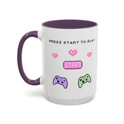'Press Start To Slay' Accent Coffee Mug