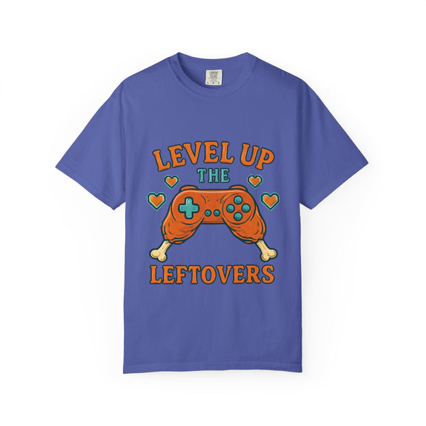 Gamer T-shirt - Level Up the Leftovers | Unisex Gaming Tee, Casual Wear, Game Night Shirt, Gift for Gamers, Funny Apparel