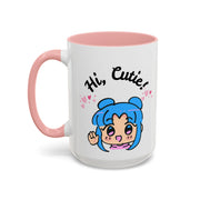 'Hi Cutie' Accent Coffee Mug