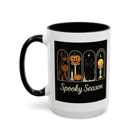 Spooky Season Doberman Accent Coffee Mug