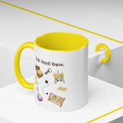 'Side Quest Queen' Accent Coffee Mug