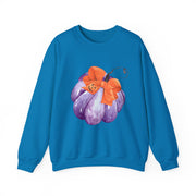 Purple Pumpkin Wrapped In A Bow Unisex Crewneck Sweatshirt