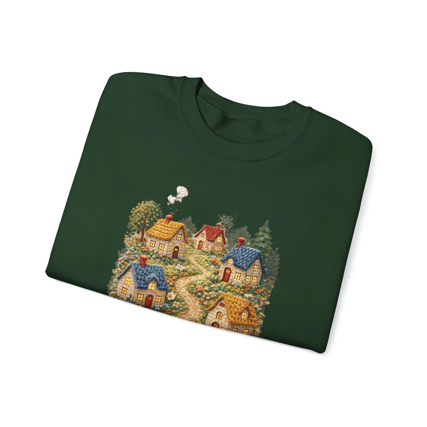 Cozy Cottage Pathway Sweatshirt | Country Village Scenic Crewneck
