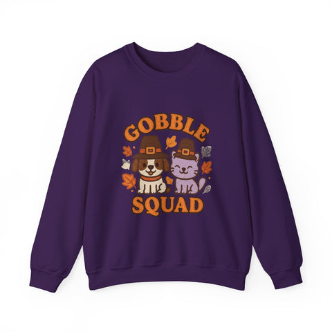 Gobble Squad Sweatshirt | Cozy Fall Apparel, Thanksgiving Gift, Unisex Crewneck, Cute Animal Design, Holiday Fashion