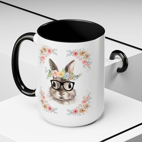 Geeky Goddess Bunny Accent Coffee Mug
