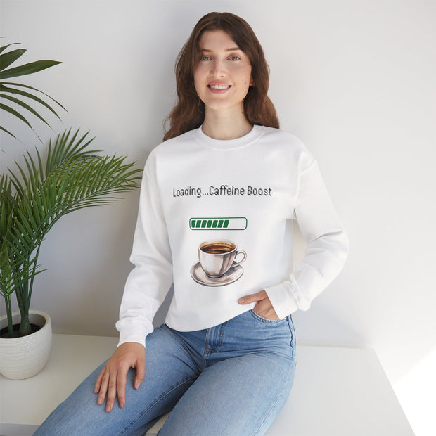 'Loading...Caffeine Boost' Unisex Crewneck Sweatshirt