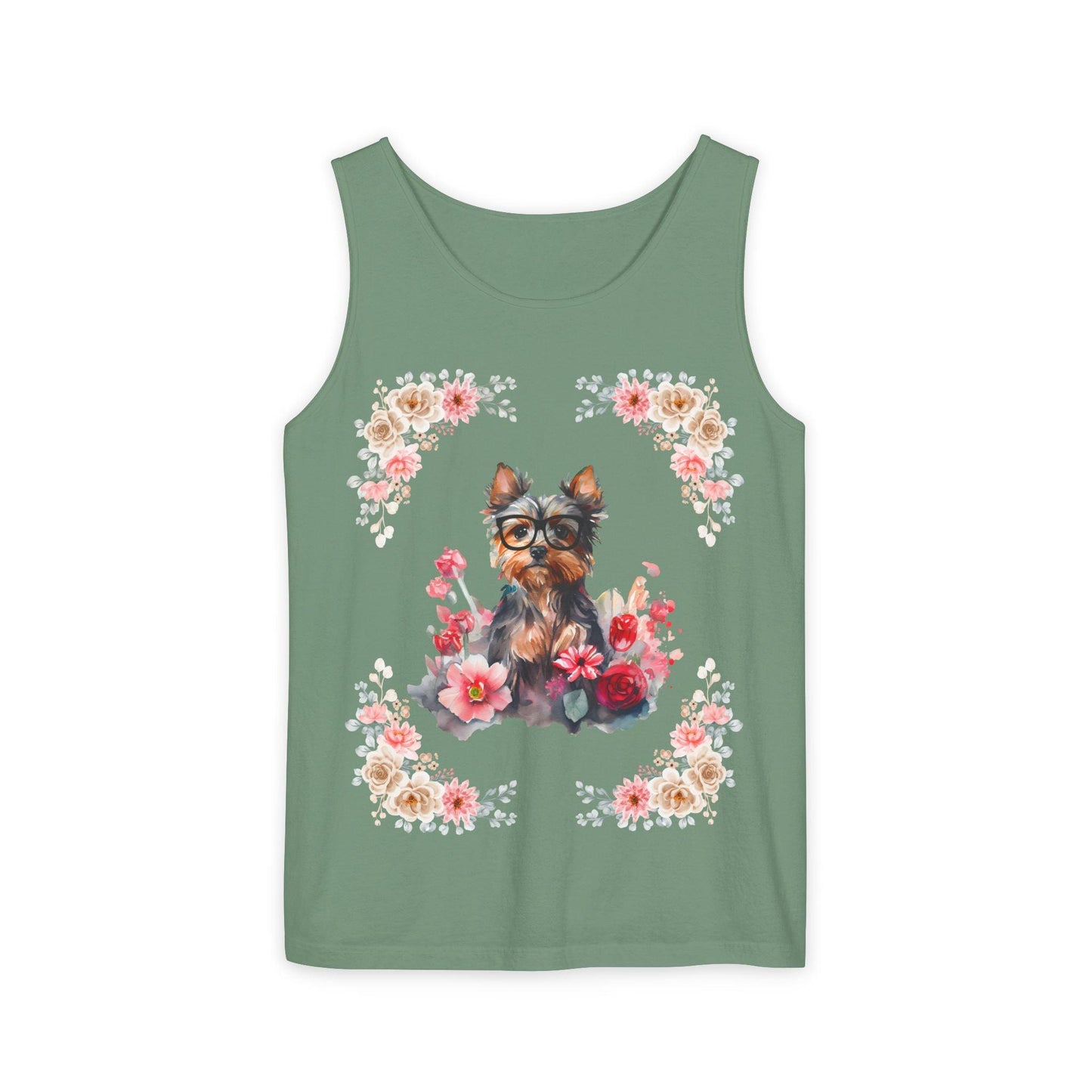 Geeky Goddess Yorkie Unisex Tank Top