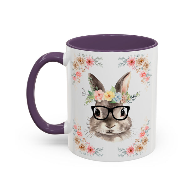 Geeky Goddess Bunny Accent Coffee Mug