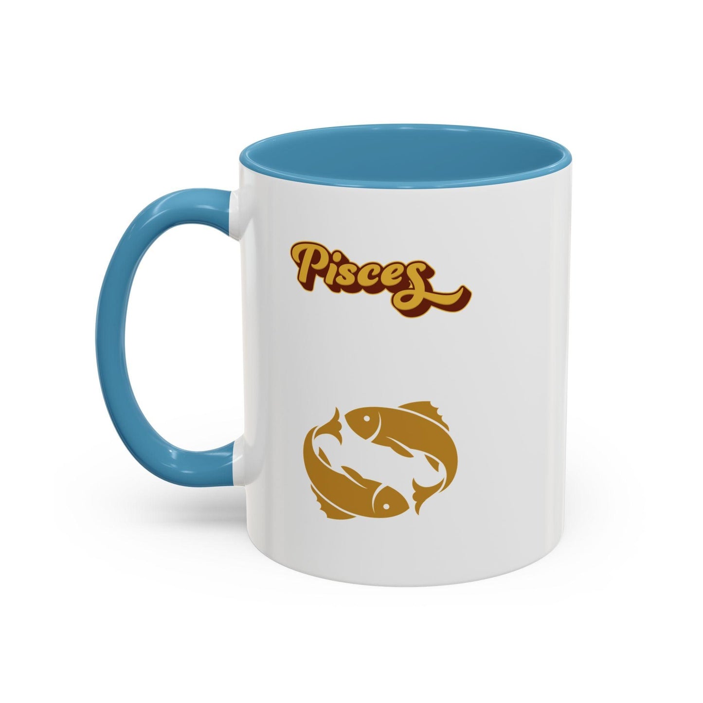 'Pisces' Zodiac Accent Coffee Mug
