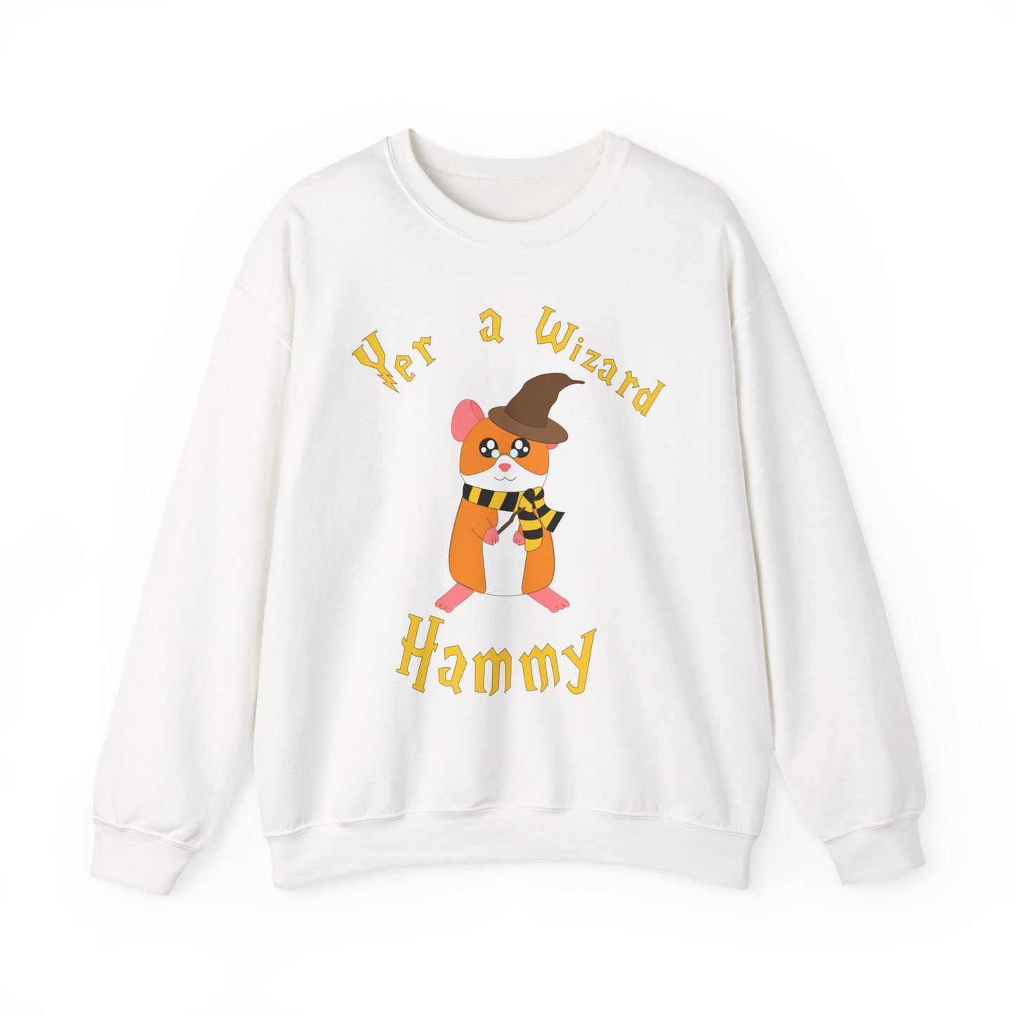 Hammy the Wizard Hamster Sweatshirt | Cute Wizard Hamster Illustration