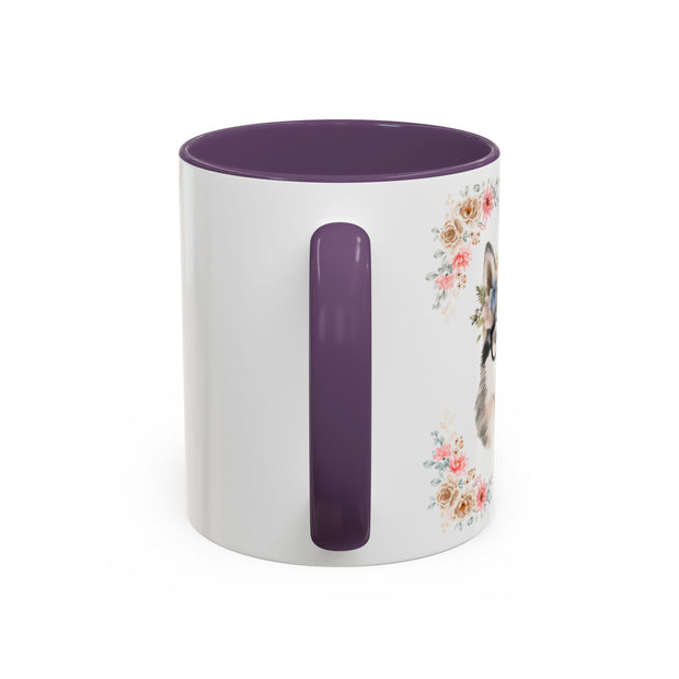 Geeky Goddess Siberian Husky Accent Coffee Mug