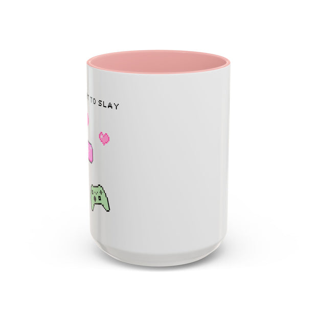 'Press Start To Slay' Accent Coffee Mug