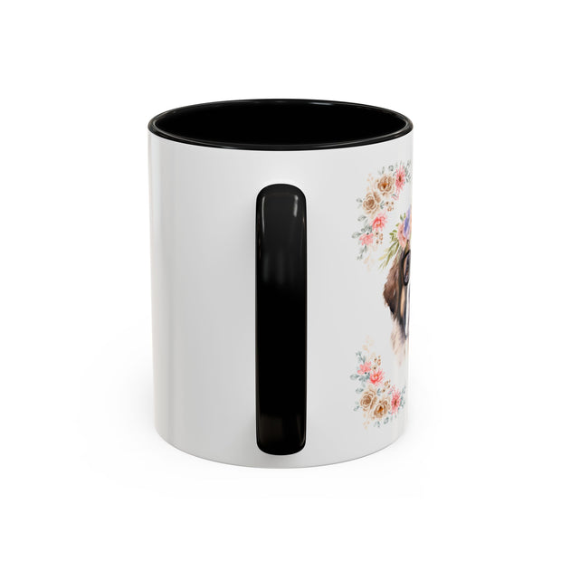 Geeky Goddess Saint Bernard Accent Coffee Mug