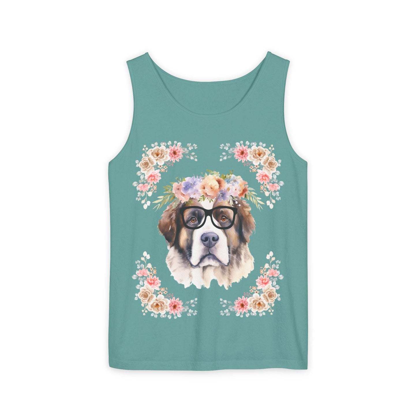 Geeky Goddess Saint Bernard Unisex Tank Top
