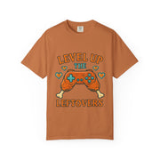 Gamer T-shirt - Level Up the Leftovers | Unisex Gaming Tee, Casual Wear, Game Night Shirt, Gift for Gamers, Funny Apparel