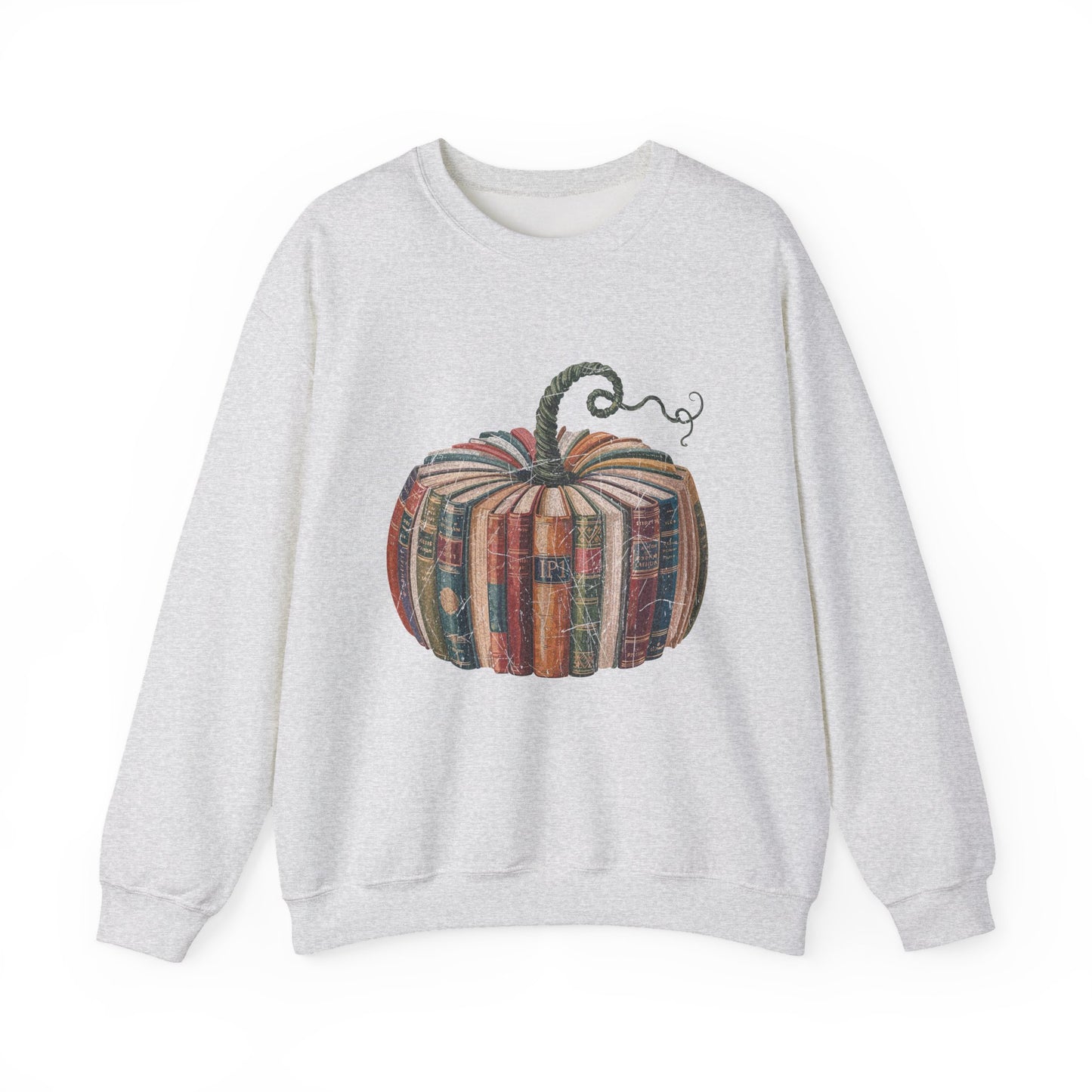 Patchwork Pumpkin Crewneck Sweatshirt | Fall Plaid Pumpkin Shirt