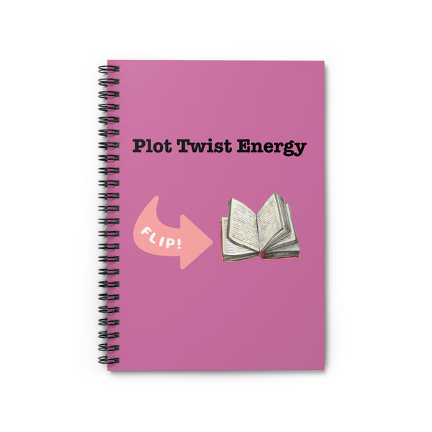 'Plot Twist Energy' Spiral Notebook