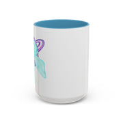 Purple Saturn Wrapped In A Bow Accent Coffee Mug
