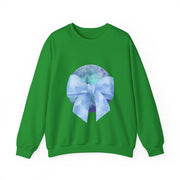 Blue/Green Planet Wrapped In A Bow Unisex Crewneck Sweatshirt