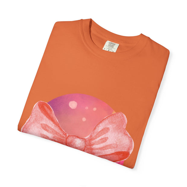 Pink/Yellow Planet Wrapped In Bow Unisex T-Shirt
