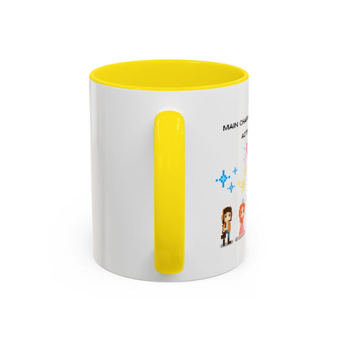 'Main Character Mode: Activated' Accent Coffee Mug