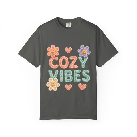 Cozy Vibes T-shirt - Unisex Garment-Dyed