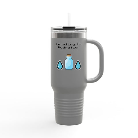 'Leveling Up Hydration' Insulated Travel Mug, 40oz