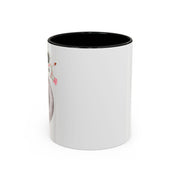 Astronaut Flying To The Moon Accent Coffee Mug