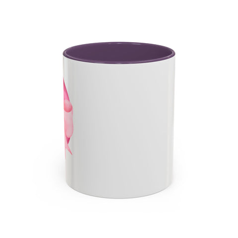 Pink Planet Wrapped In A Bow Accent Coffee Mug