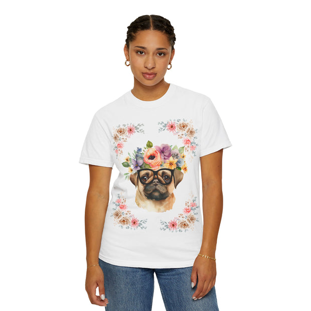 Geeky Goddess Pug Unisex T-Shirt