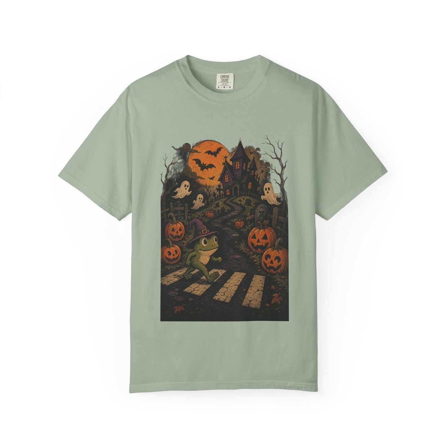 Haunted Frog Crossing T-shirt | Halloween Haunted House, Jack-o'-Lanterns