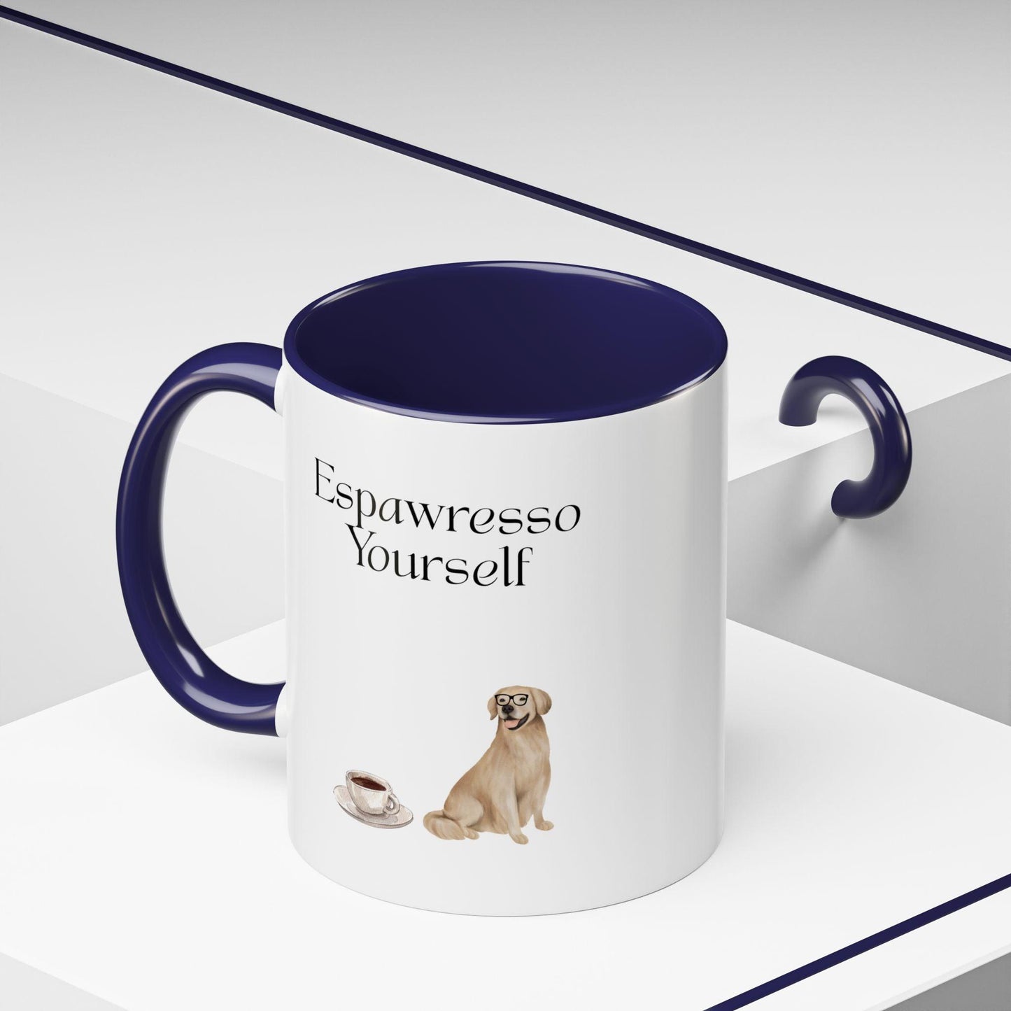 'Espawresso Yourself' Golden Retriever Accent Coffee Mug