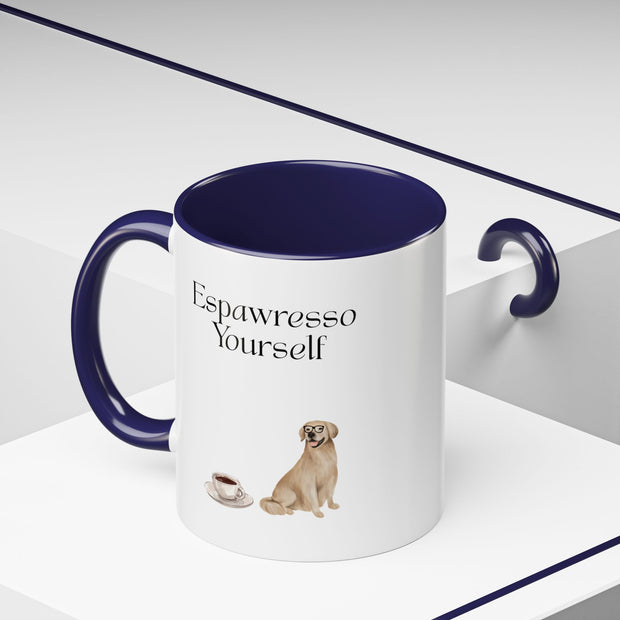 'Espawresso Yourself' Golden Retriever Accent Coffee Mug
