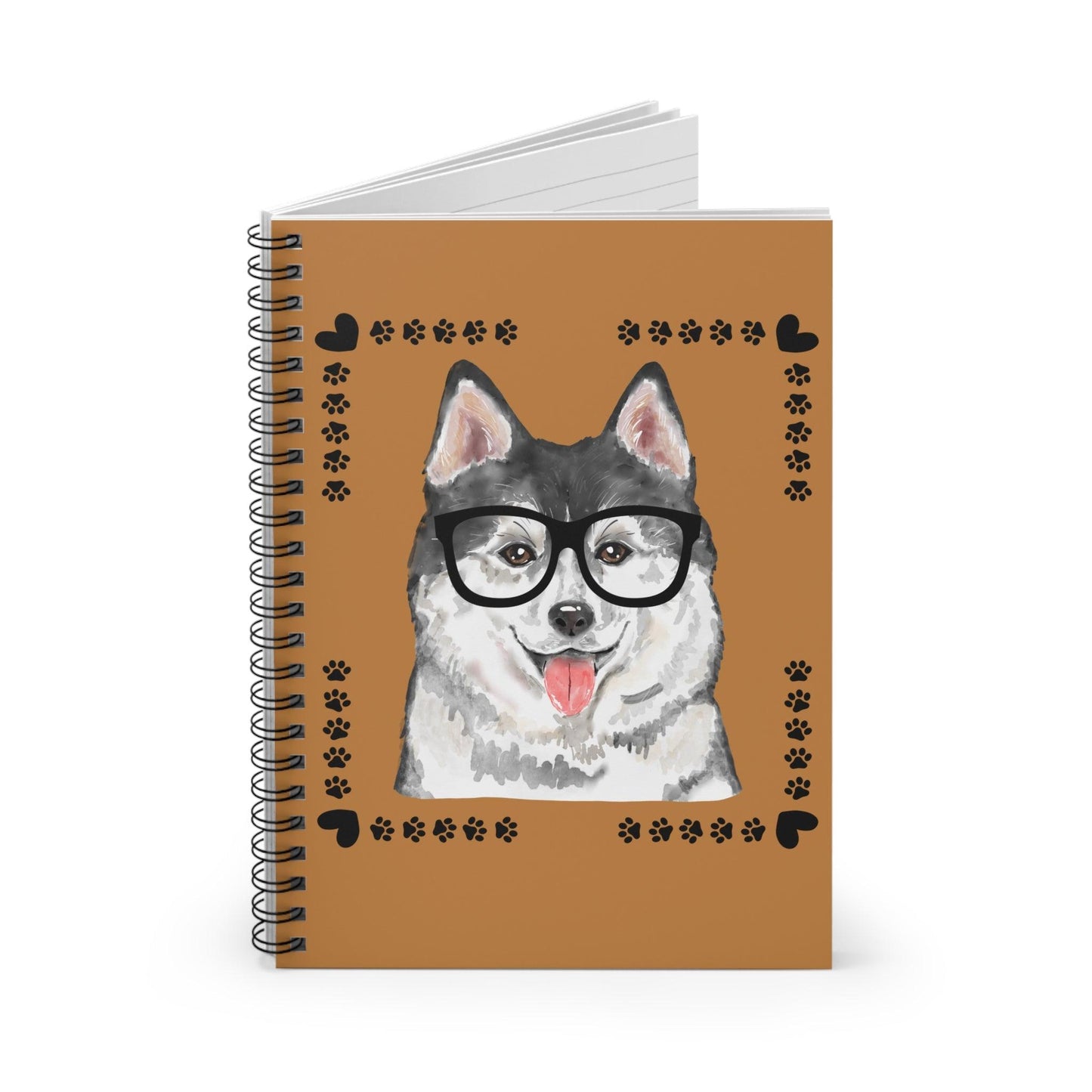 Geeky Good Siberian Husky Spiral Notebook